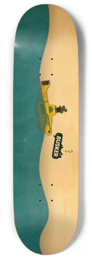 Yellow Submarine ...BUSKER 9" Skateboard (Natural Finish) 9 Inch Skateboard