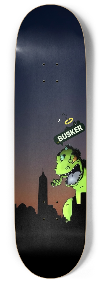 Glowing Reptar ...BUSKER 9" Skateboard (Glows-in-the-Dark) 9 Inch Skateboard