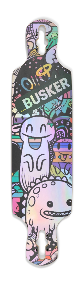 Dimensional Listeners ...BUSKER Drop Through Longboard (Holographic)