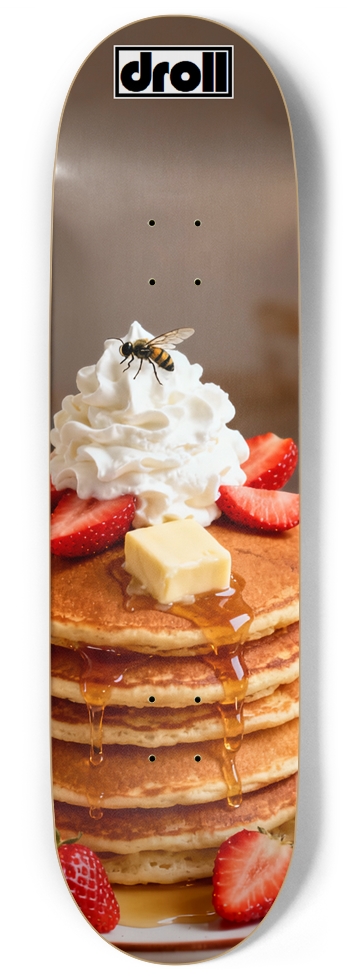 Strawberry Pancakes and Bee