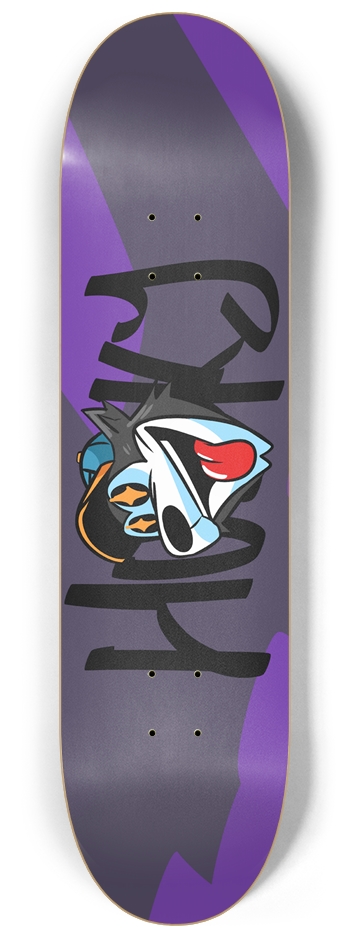 Husky Skateboard Company Mascot Face Deck