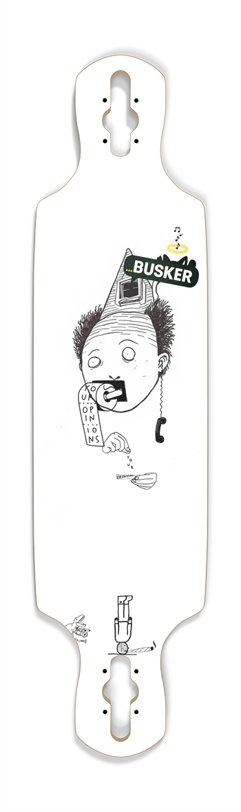 Fell Out the Attic ...BUSKER Drop Through Longboard