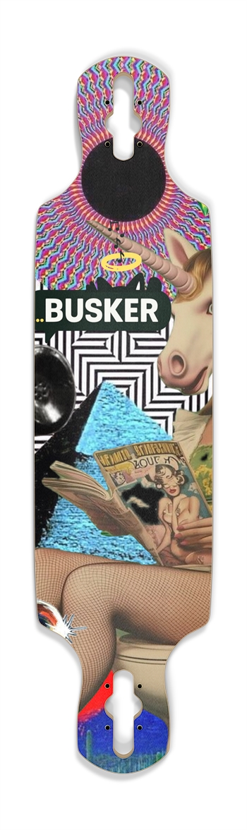 The SIMS on Acid ...BUSKER Longboard