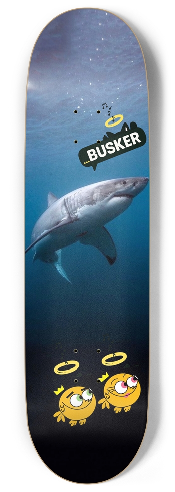 Fairly Odd Shark ...BUSKER 9" Skateboard 9 Inch Skateboard