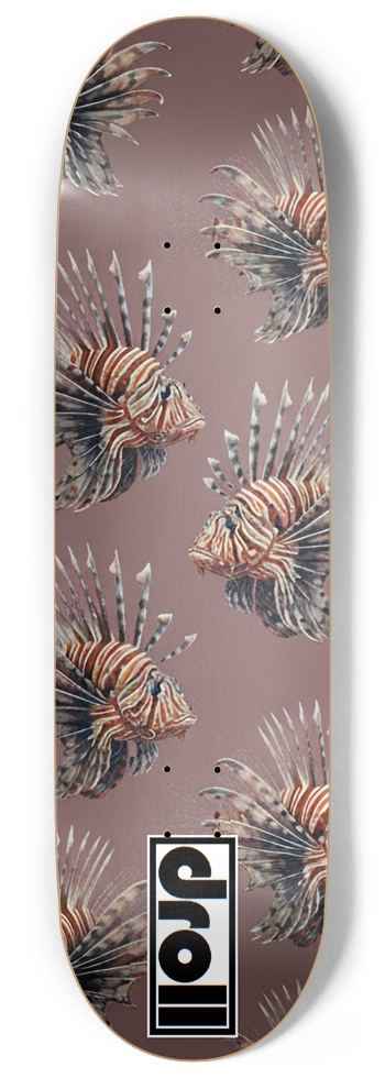 Lionfish on Puce