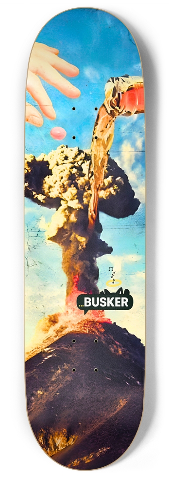 Volcano...BUSKER Skateboard 9" Skateboard 9 Inch Skateboard