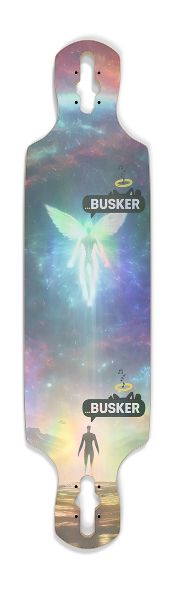 Celestial Feedback ...BUSKER Drop Through Longboard (Holographic)