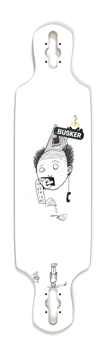 Fell Out the Attic ...BUSKER Drop Through Longboard