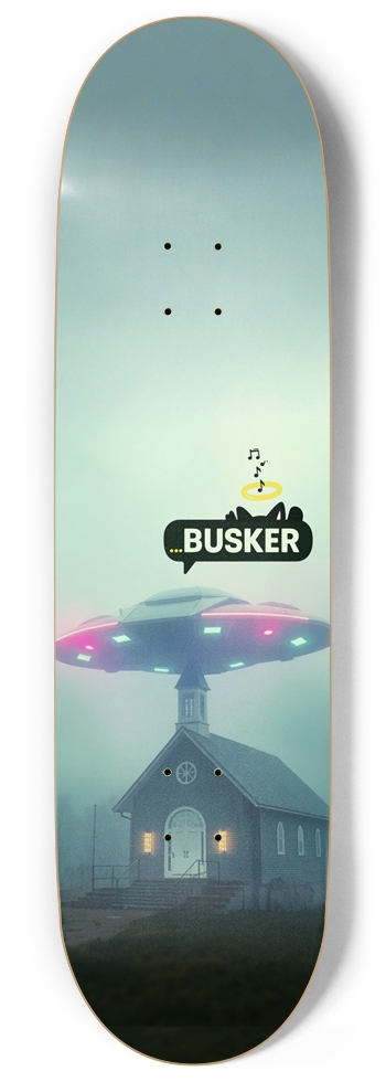 Going to Church ...BUSKER 9" Skateboard (Glow-in-the-Dark) 9 Inch Skateboard