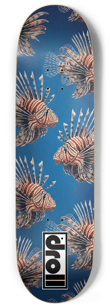 Lionfish on Deep Blue