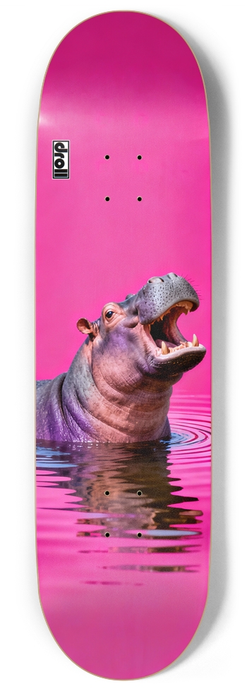 Hippo on Hot Pink
