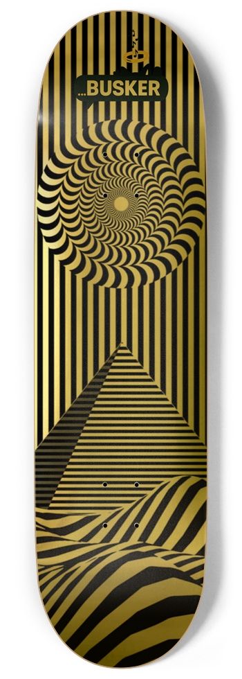 Golden Pyramid ...BUSKER 9" Skateboard (Gold Foil) 9 Inch Skateboard