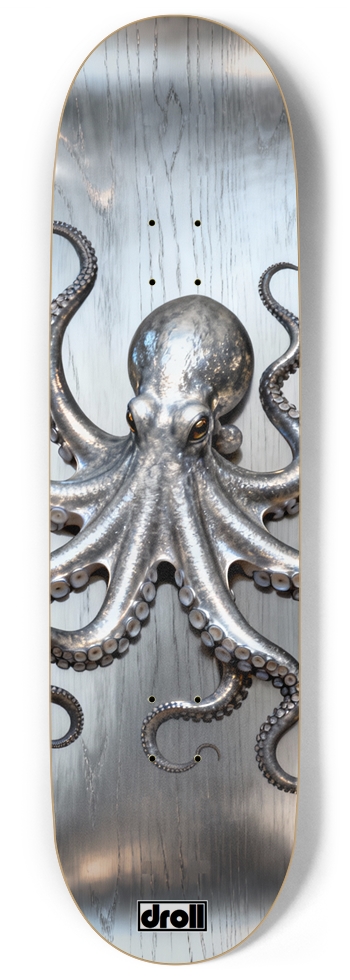 Silver Octopus on Silver
