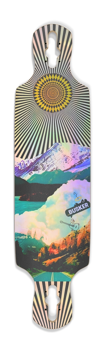 Mountain Duck ...BUSKER Drop Through Longboard (Holographic)