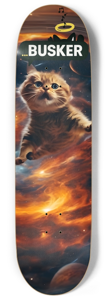 Galaxy Cat ...BUSKER 9" Skateboard 9 Inch Skateboard