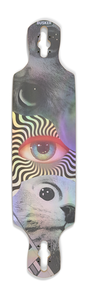 Eyes On You ...BUSKER Drop Through Longboard (Holographic)