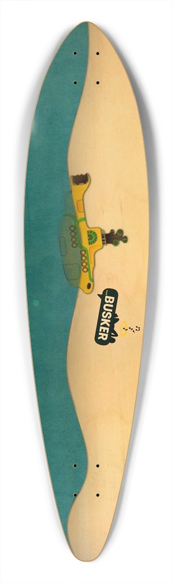 Yellow Submarine ...BUSKER Pintail Pintail Longboard