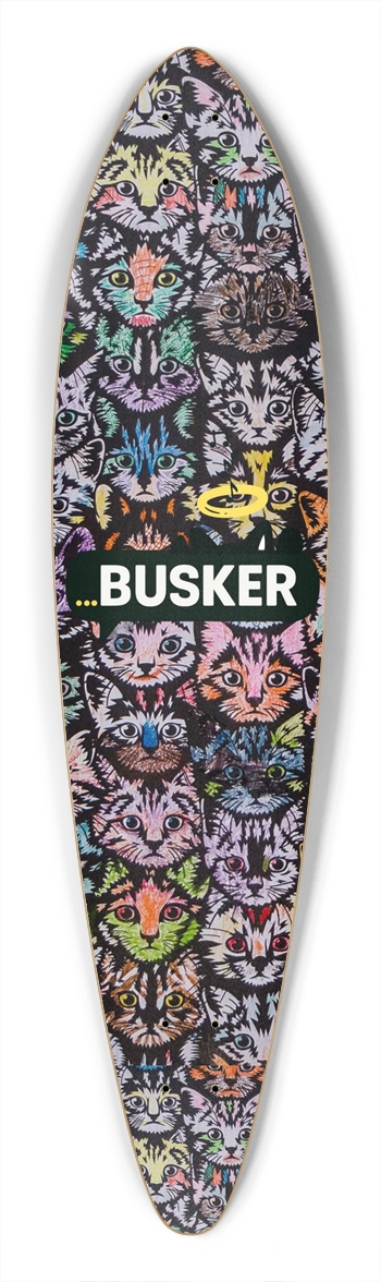 Stray Cats ...BUSKER Pintail Pintail Longboard