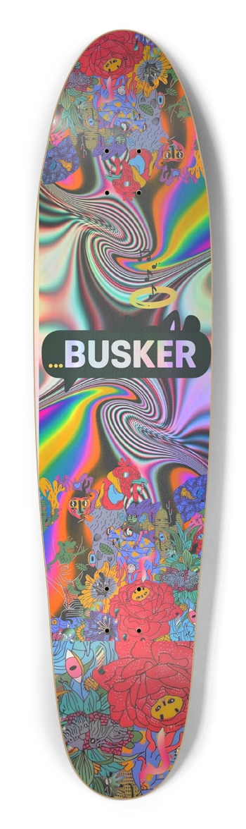 Psychedelic Bouquet ...BUSKER Longboard Longboard Shape