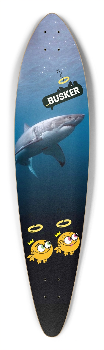 Fairly Odd Shark ...BUSKER Pintail Pintail Longboard