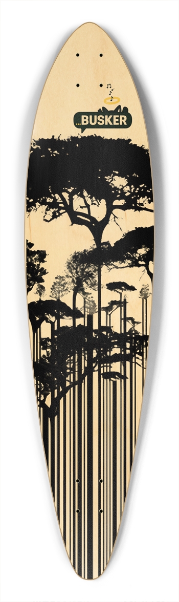 Tree Barcode ...BUSKER Pintail Pintail Longboard