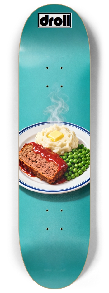 Meatloaf Dinner on Aquamarine
