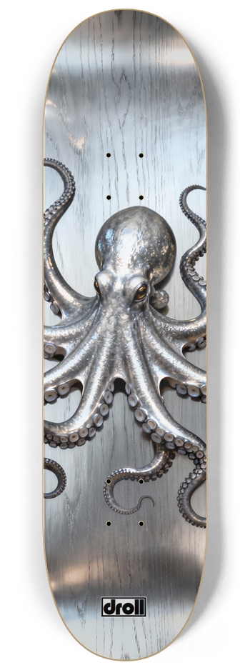 Silver Octopus on Silver
