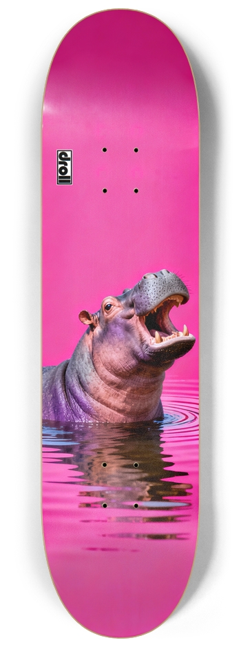 Hippo on Hot Pink