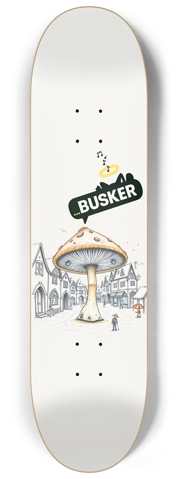 Shroom Square ...BUSKER 8.25 Skateboard 8-1/4 Skateboard Deck