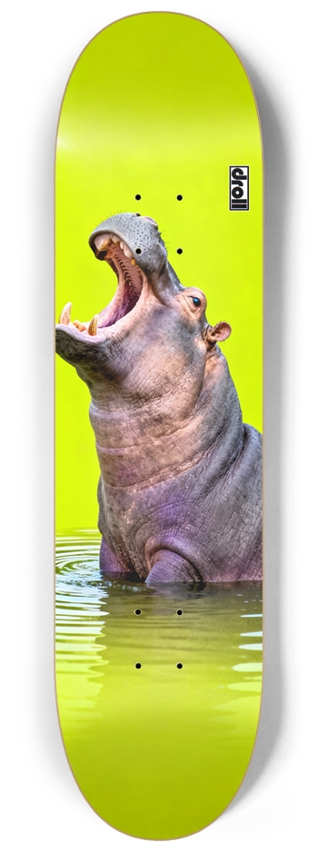 Hippo on Neon Yellow