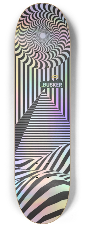 Optical Pyramid ...BUSKER 8.25 Skateboard (Holographic) 8-1/4 Skateboard Deck