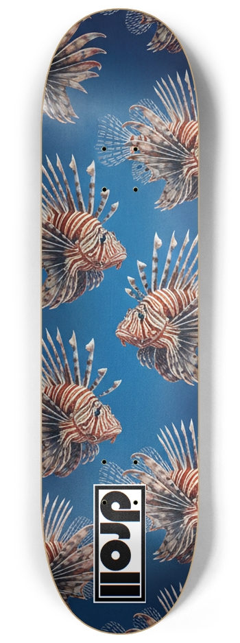 Lionfish on Deep Blue