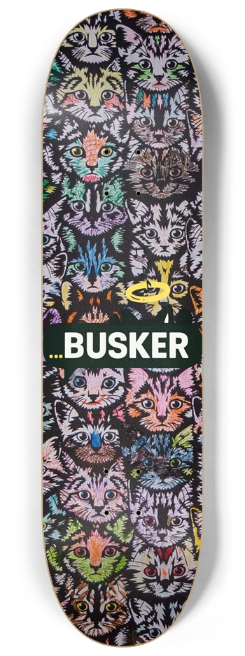 Stray Cats ...BUSKER 8.25 Skateboard 