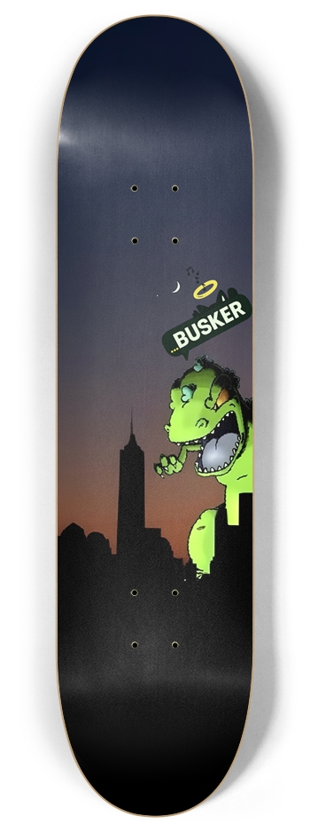 Glowing Reptar...BUSKER 8" Skateboard (Glows-in-the-Dark) 8 Inch Skateboard Deck