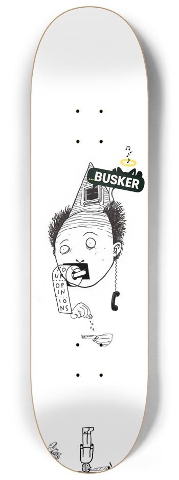 Fell Out the Attic...BUSKER 8.25 Skateboard 8-1/4 Skateboard Deck
