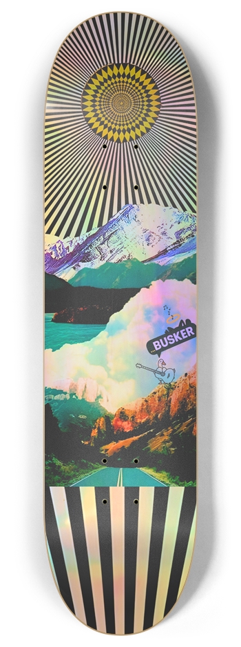 Mountain Duck...BUSKER 8" Skateboard (Holographic) 8 Inch Skateboard Deck