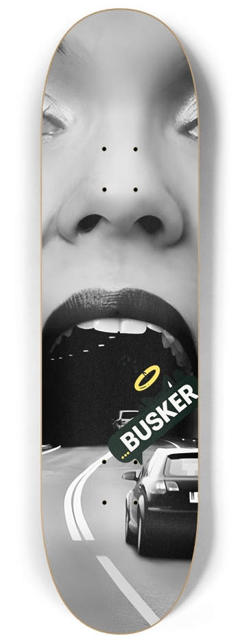 Ahh...BUSKER 8.25 Skateboard 8-1/4 Skateboard Deck
