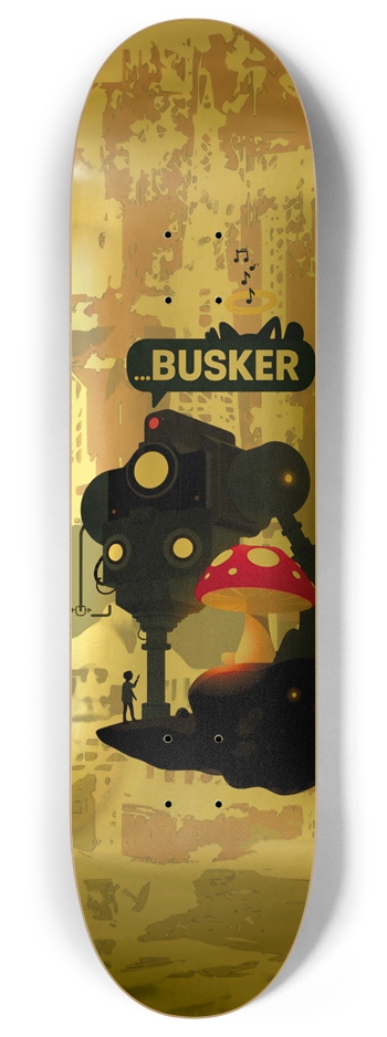 Drone Maker...BUSKER 8" Skateboard (Gold Edition) 8 Inch Skateboard Deck