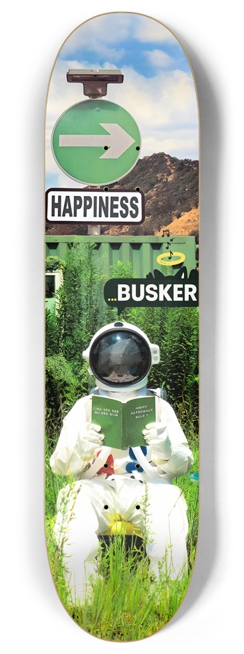 Distant Listener...BUSKER 8" Skateboard 8 Inch Skateboard Deck