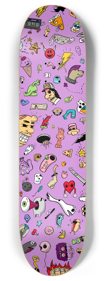 Chaos Crew: Ultra Violet 2 8 Inch Skateboard Deck