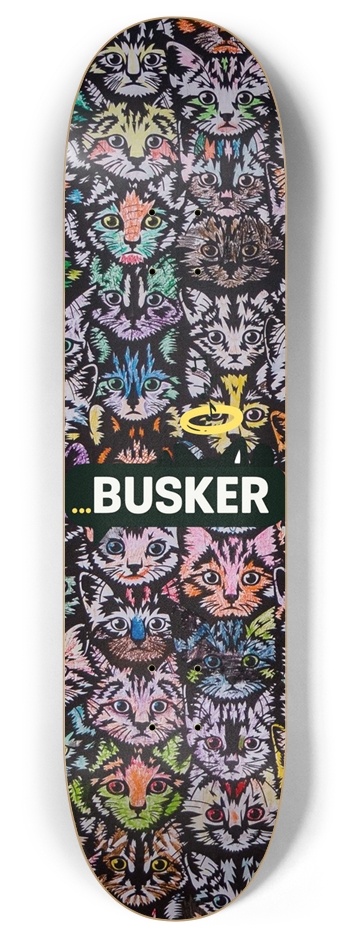 Stray Cats...BUSKER 8" Skateboard 8 Inch Skateboard Deck