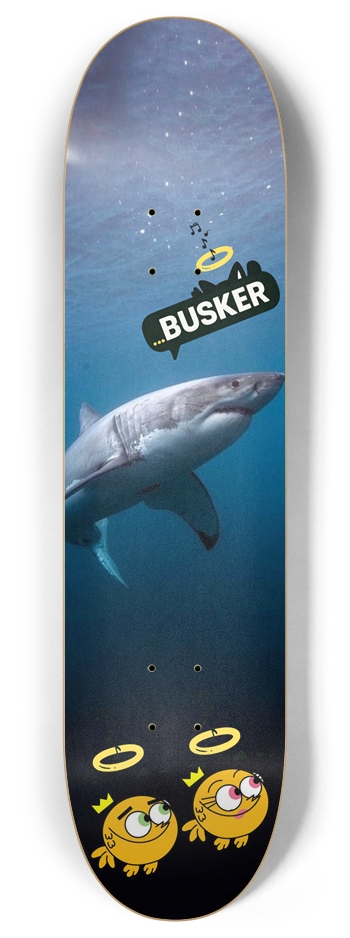 Fairly Odd Shark...BUSKER 8" Skateboard 8 Inch Skateboard Deck