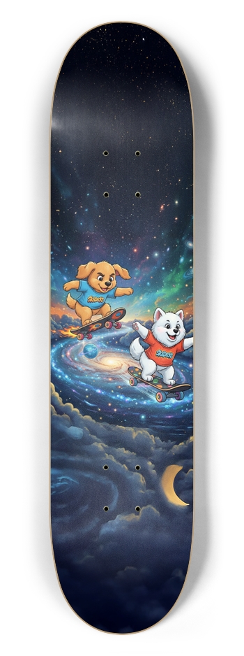 Paws of the universe 7-1/2 Skateboard Deck