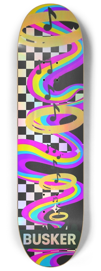 Magical Finish ...BUSKER 8.25 Skateboard (Holographic) 8-1/4 Skateboard Deck