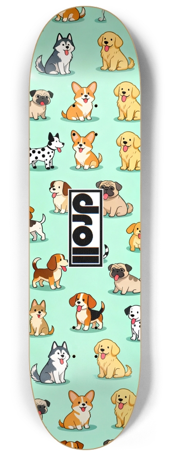 Dogs on Mint Green