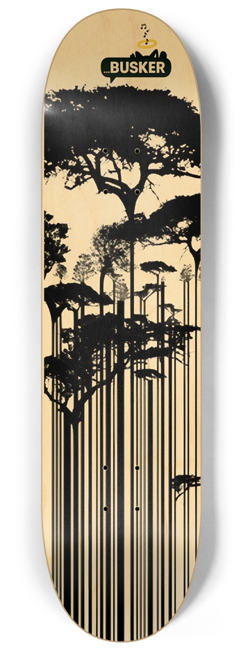 Tree Barcode ...BUSKER 8.25 Skateboard 8-1/4 Skateboard Deck