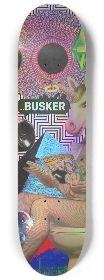 The SIMS on Acid...BUSKER 8.25 Skateboard (Holographic) 8-1/4 Skateboard Deck