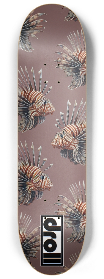 Lionfish on Puce