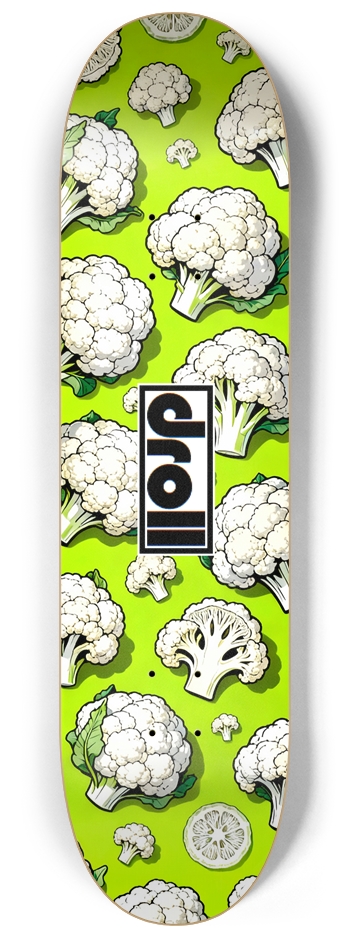 Cauliflower on Neon Green