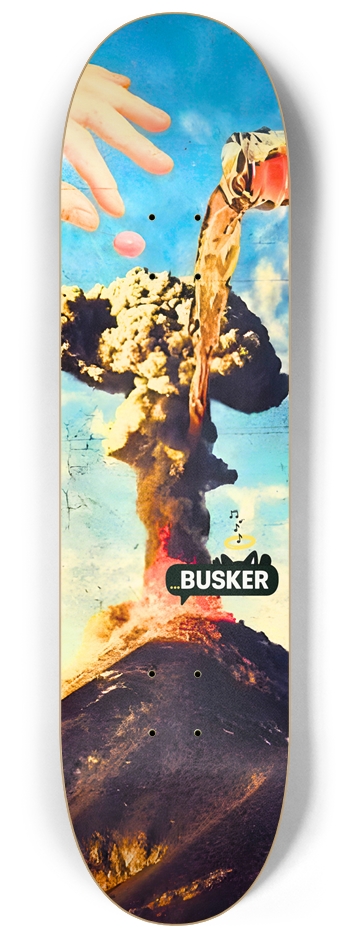 Volcano ...BUSKER 8.25 Skateboard 8-1/4 Skateboard Deck